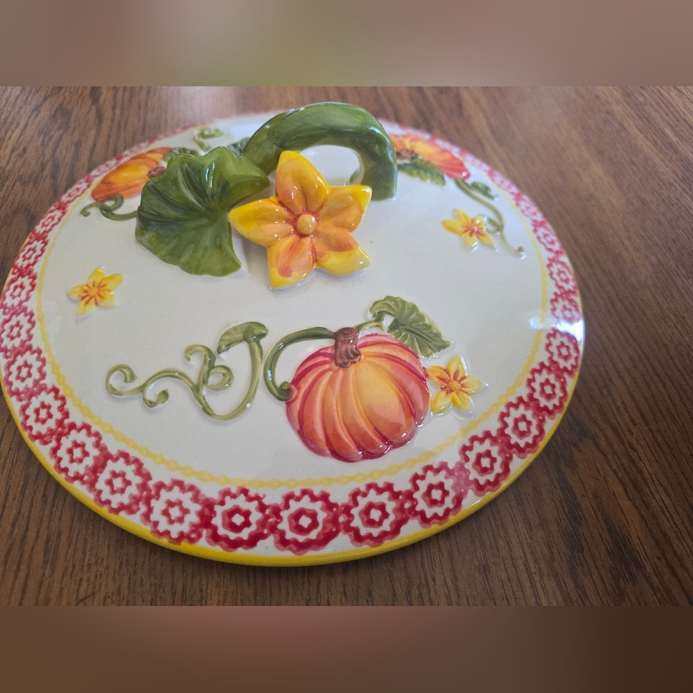 5 Piece Temptations Fall Ceramic Serving Bowl Dish Set - Picture 7 of 16
